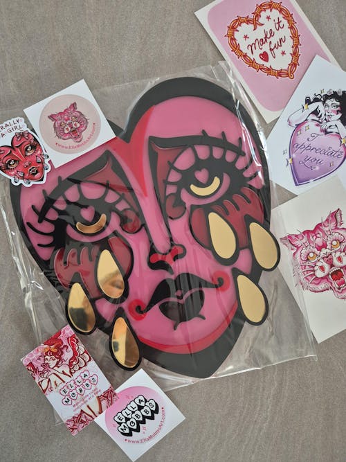 Crying Heart - Wall Hanging - Medium