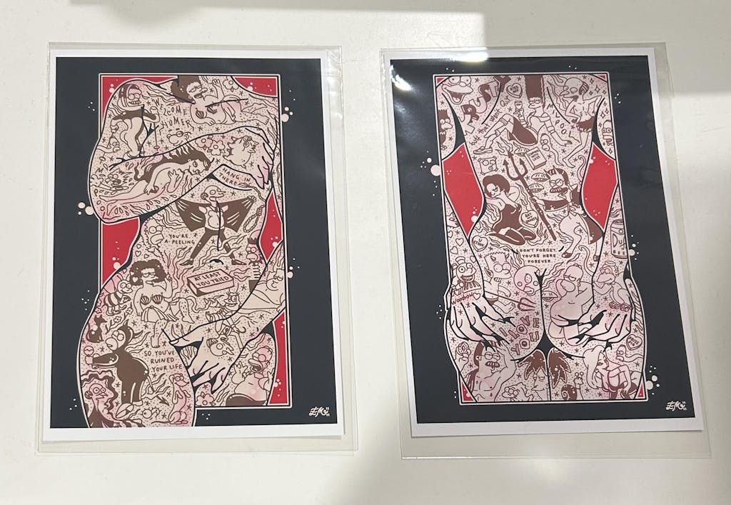 Simpsons Torso Print