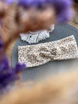 Rib Jersey Leo Print beige