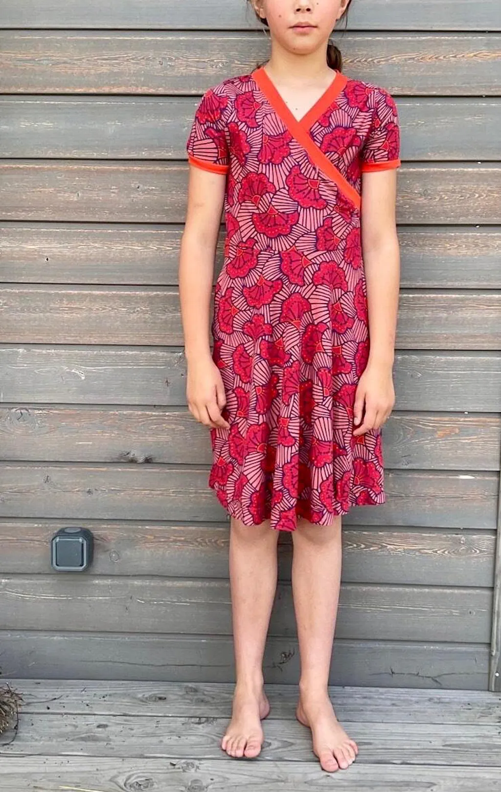 a-line halter top prom dress Kids Tres Belle Dress Sewing Pattern main image 0