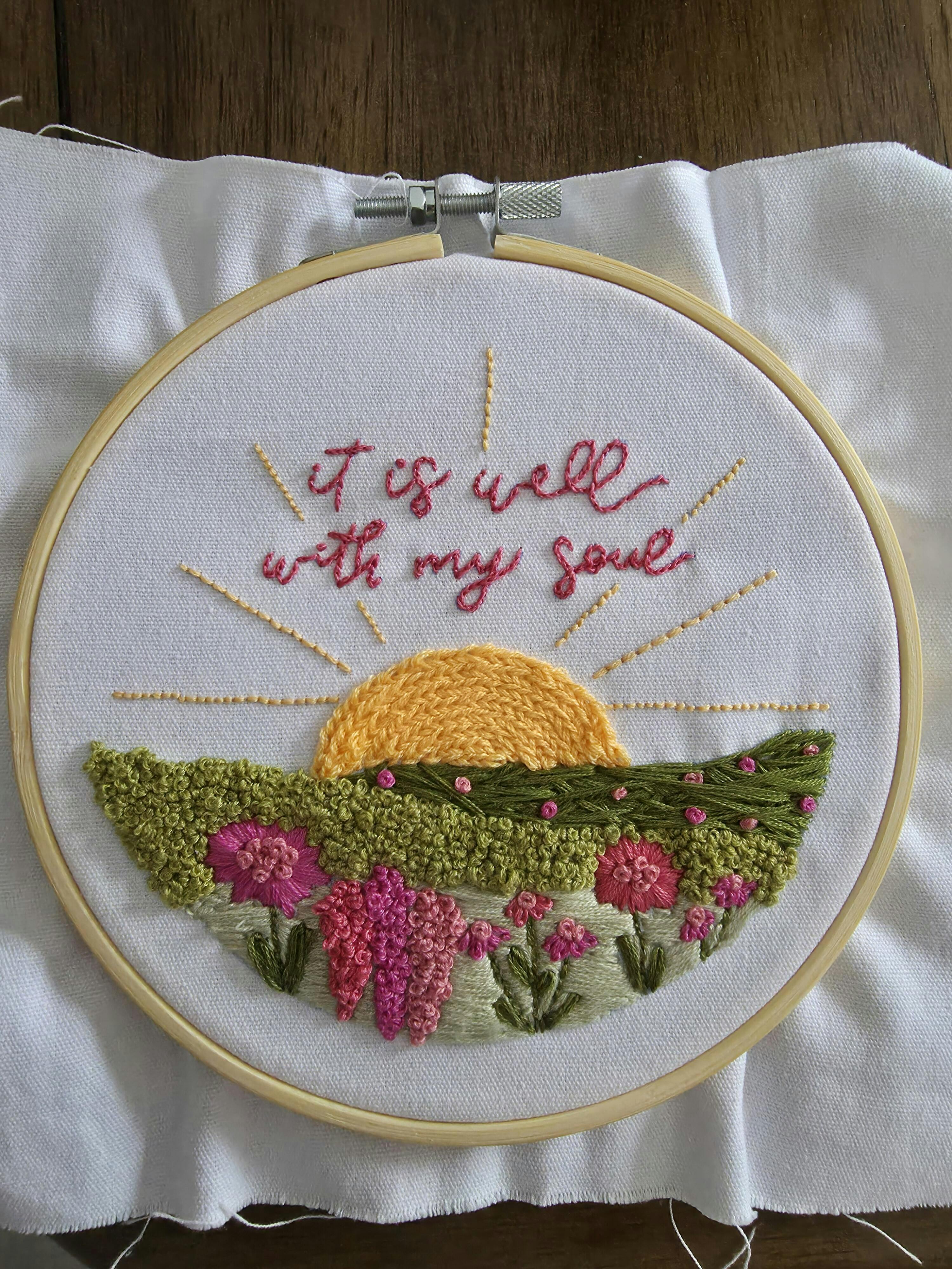 It Is Well With My Soul Christian Embroidery Kit