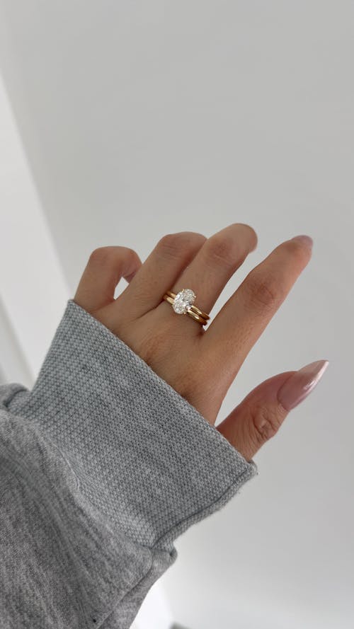 Ella-Yellow Gold Eternity Wedding Band