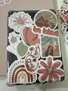 10/30/50pcs Cute Bohemian Art Style Stickers – Boho Aesthetic Decals for Phone, Water Bottle & Notebook Decoration