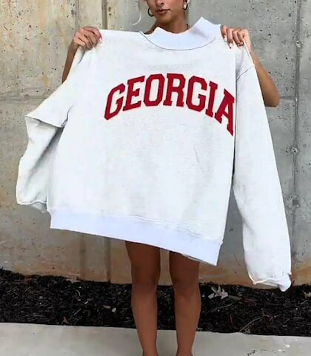 Custom Mockneck Crewneck Sweatshirt - Custom Mock Neck Sweatshirt - Reversible Crewneck Sweatshirt