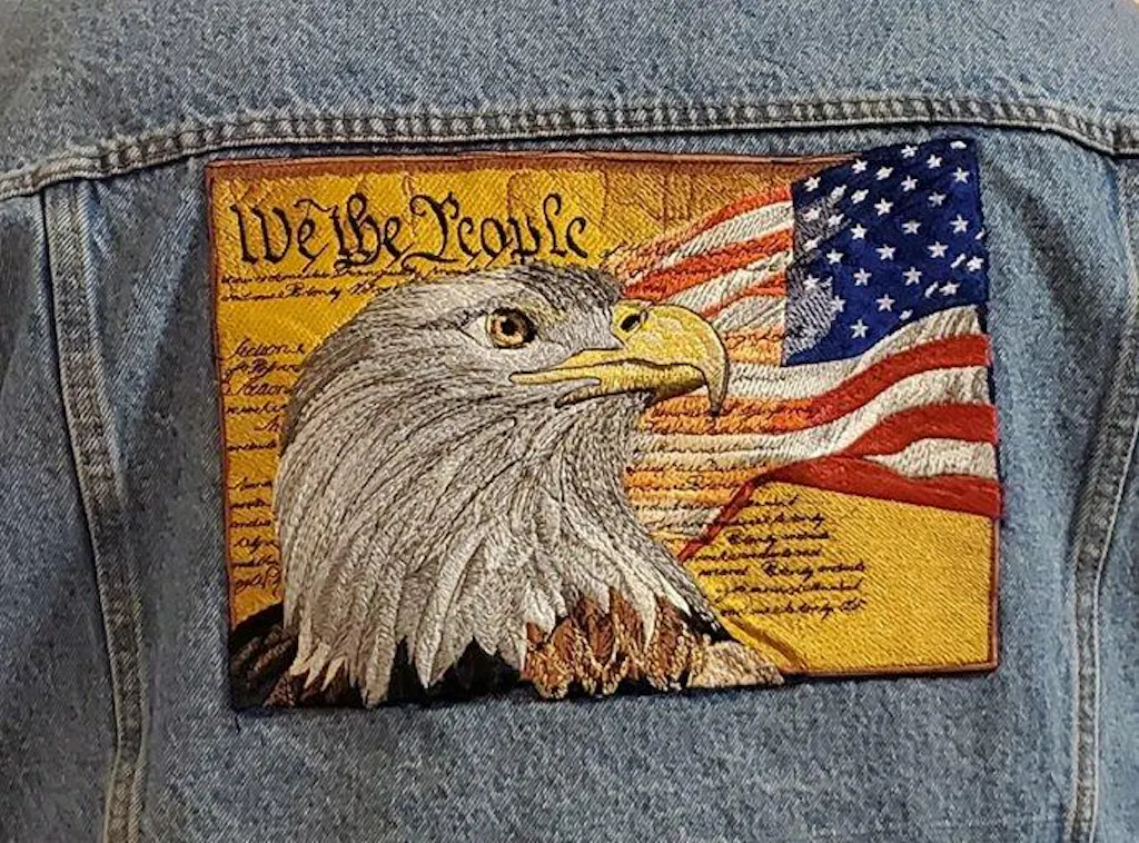 Customer stitch of FLAG BALD Eagle