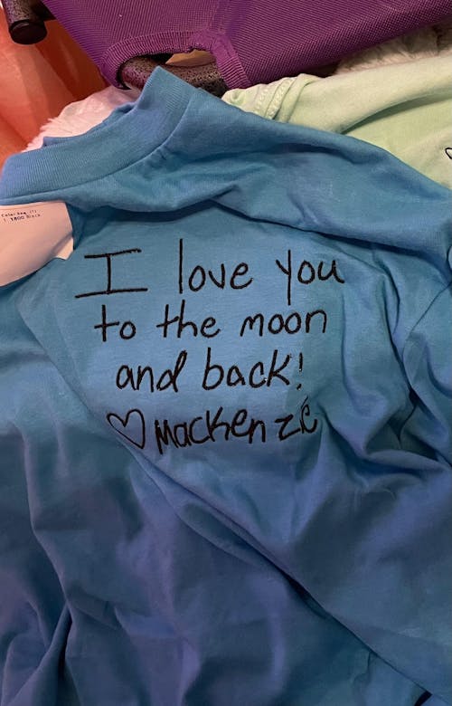 Custom Embroidered Handwriting T-Shirt