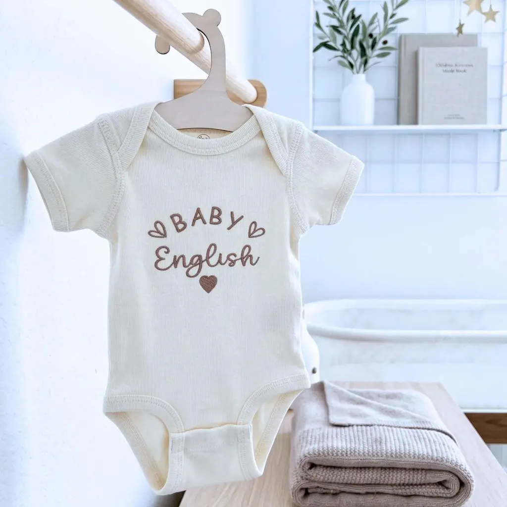 Custom Embroidered Baby Onesie with Name - Personalized Newborn Gift
