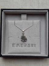 Raw Grey Diamond Necklace