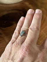 Blue Diamond Ring Set