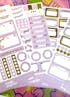Foiled Planner Sticker Bundle - 5 x Vinyl Sheet Set