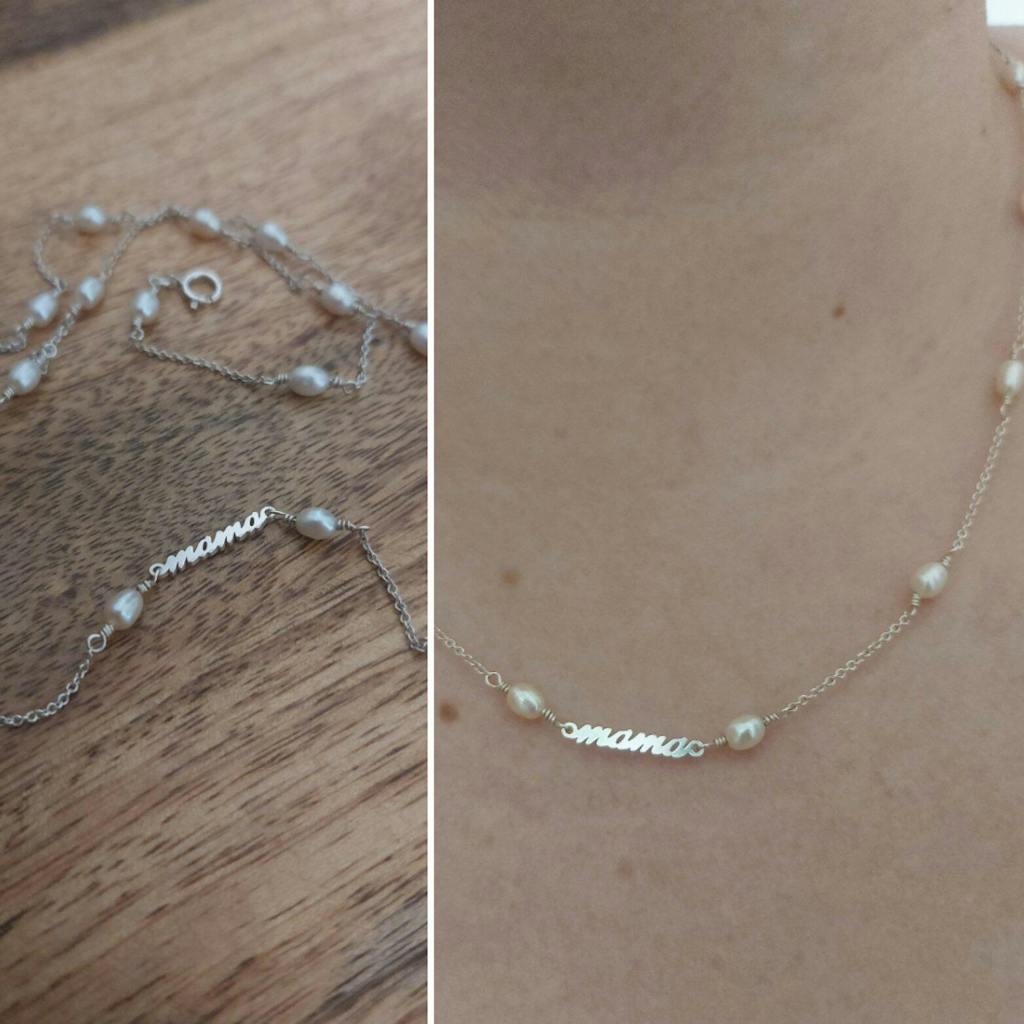 Mama Pearl Chain Necklace