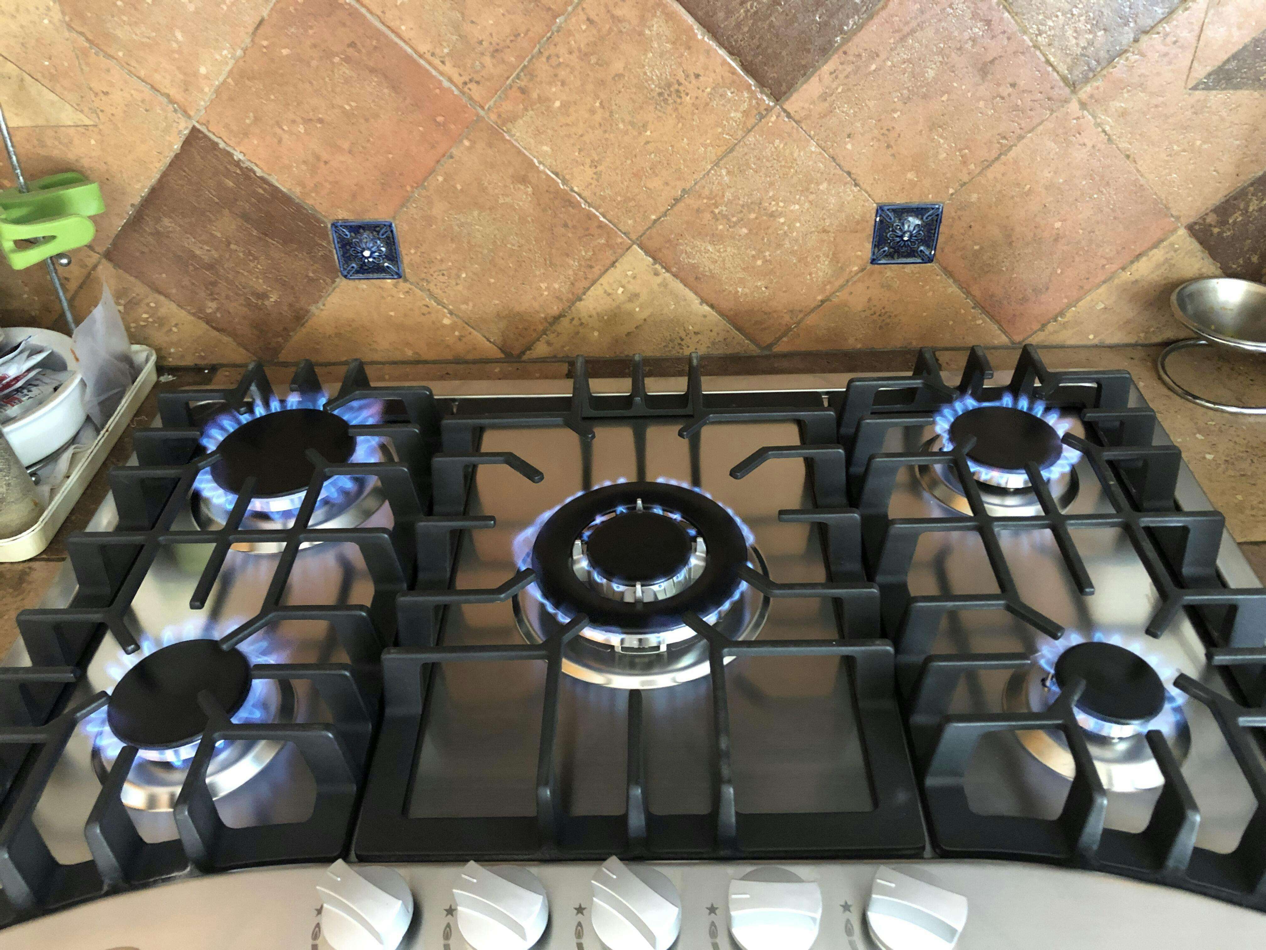 Gas Cooktop | 30 Inch 5 Burners Silver Stainless steel Built-in Gas ...