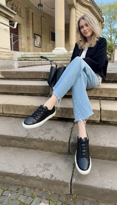 AppleSkin Sneaker – Weiß/Cognac