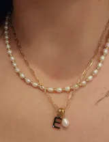 Ellie Link Gold Necklace