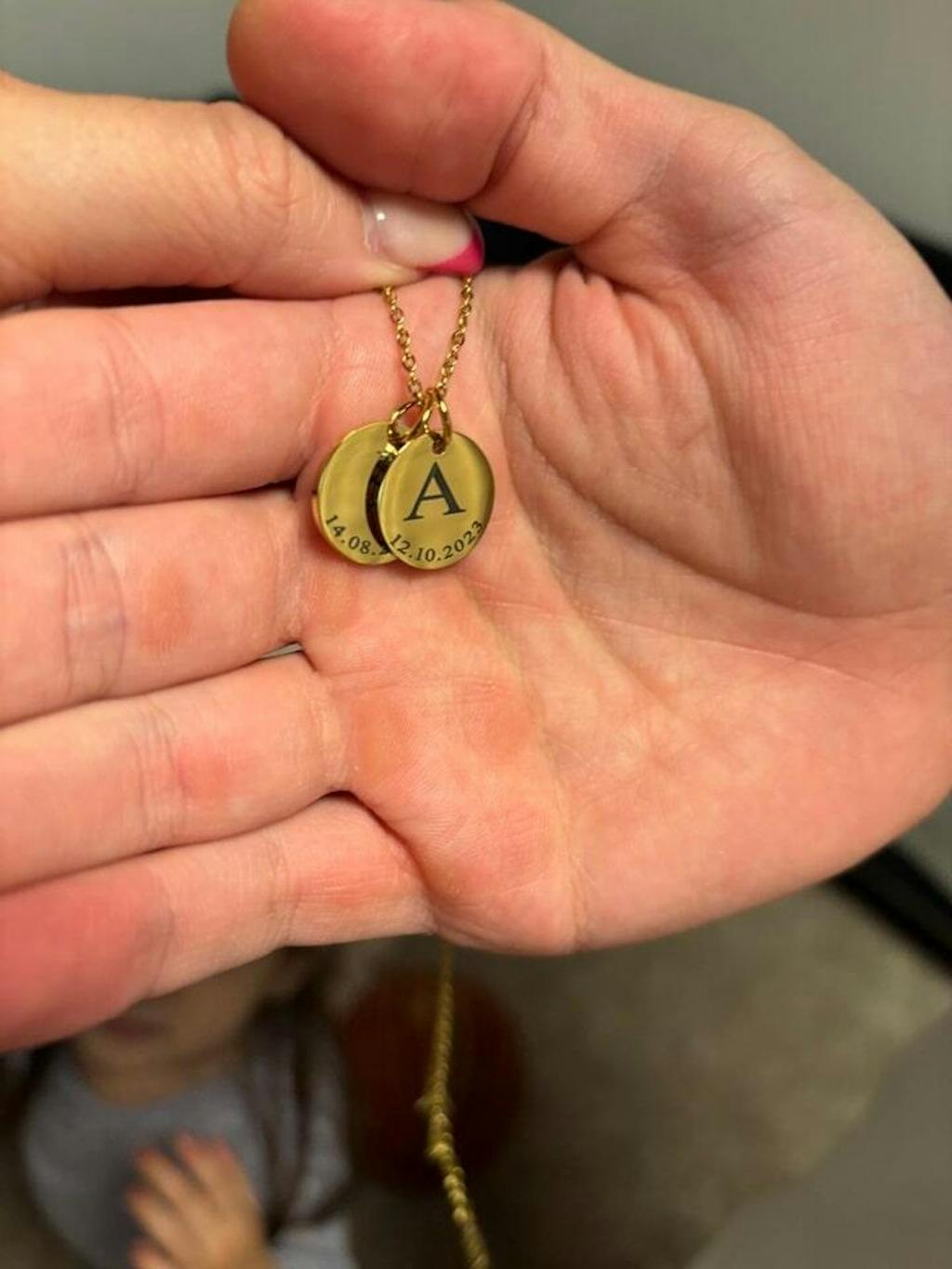 Gravierbare Plättchenkette