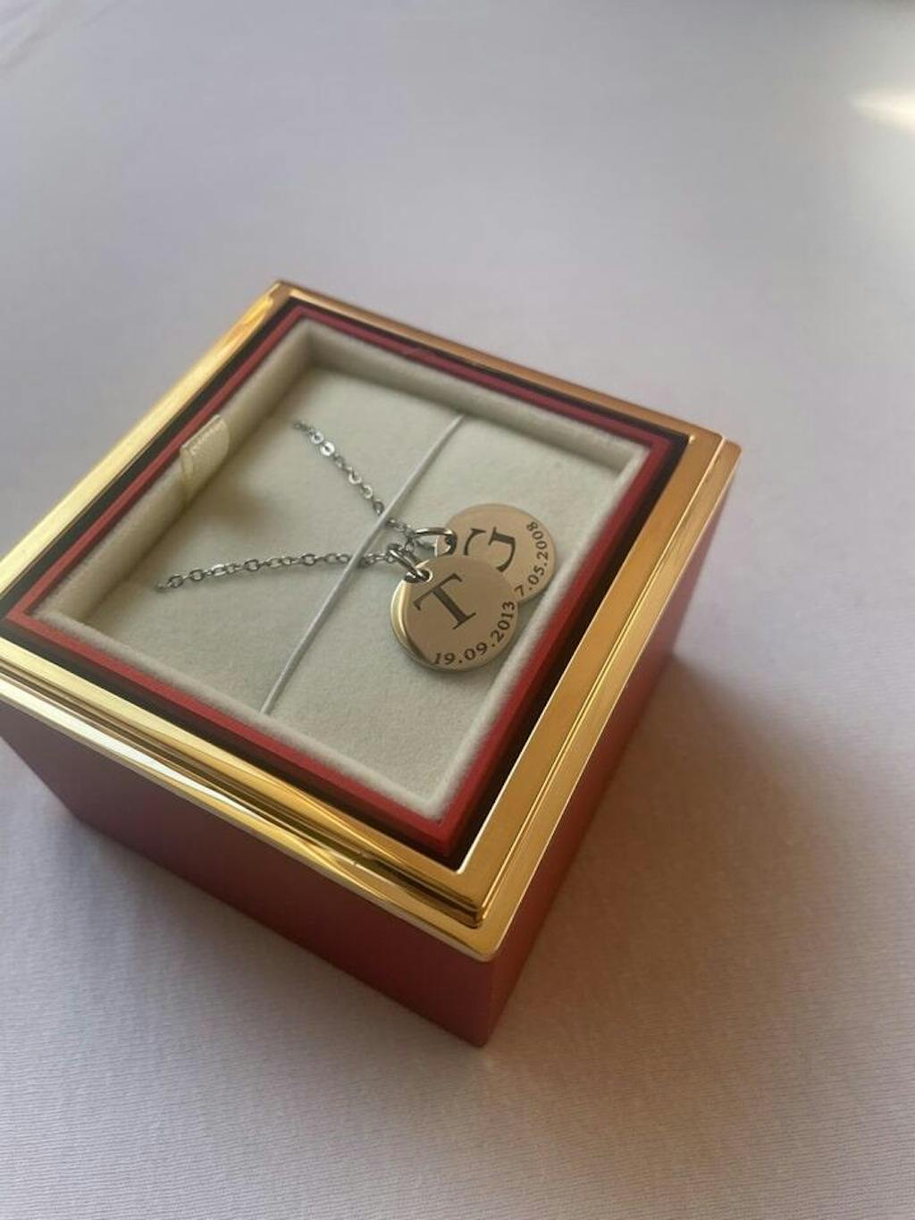 Gravierbare Plättchenkette