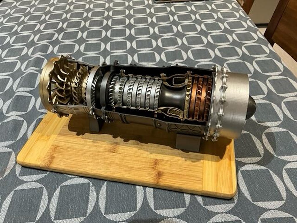 WS15 Turbofan Engine Model Kit that Works EngineDIY