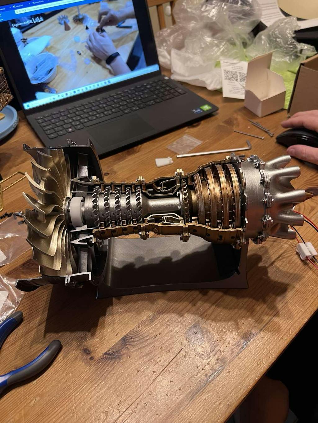 Trent 900 1 20 Scale Turbofan Engine Model Kit Build Your Own Jet Engine that Works EngineDIY