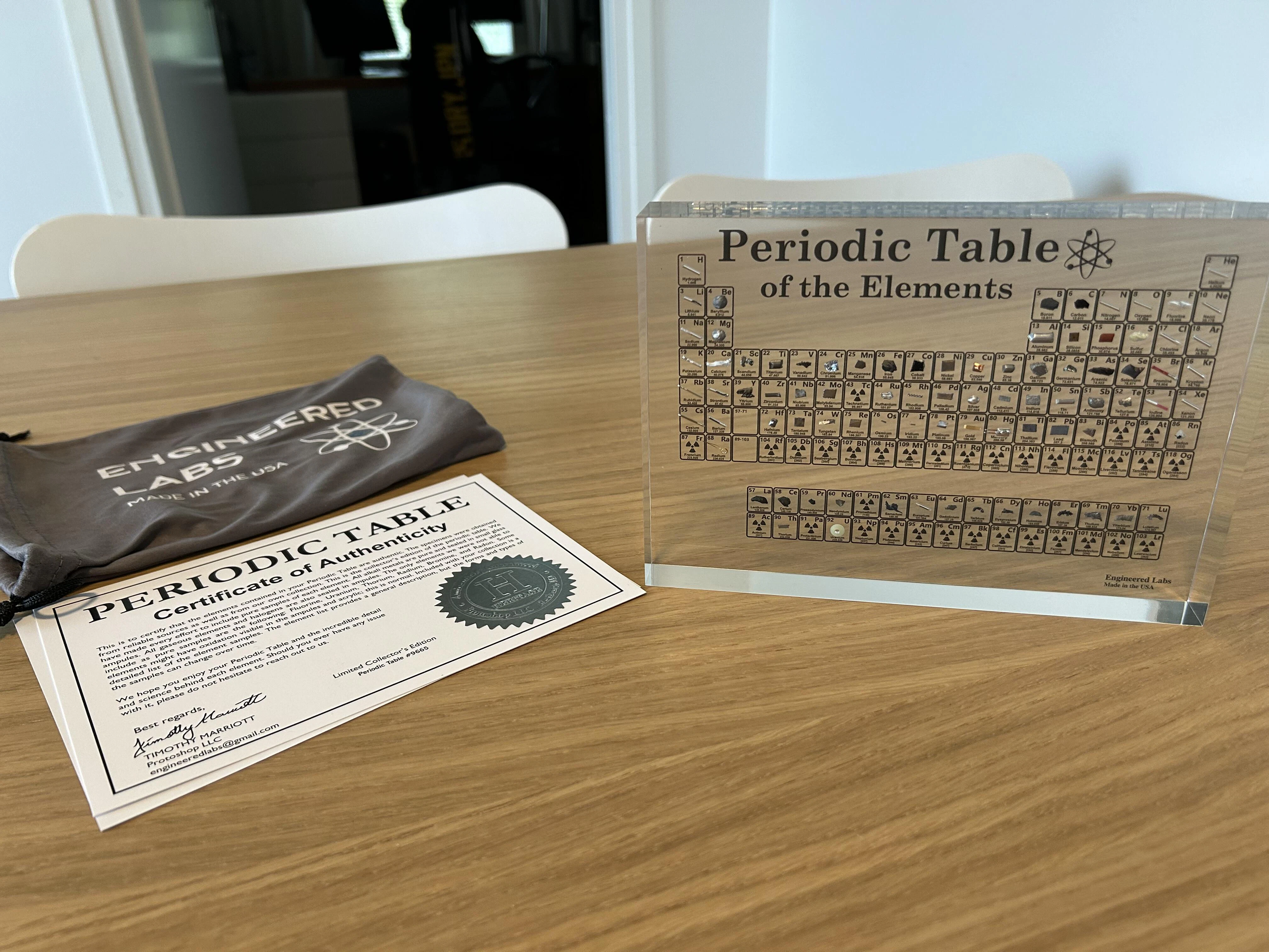 With Real Elements Reddit The Heritage Periodic Table By Cory James Marriott Cubes With Real Elements