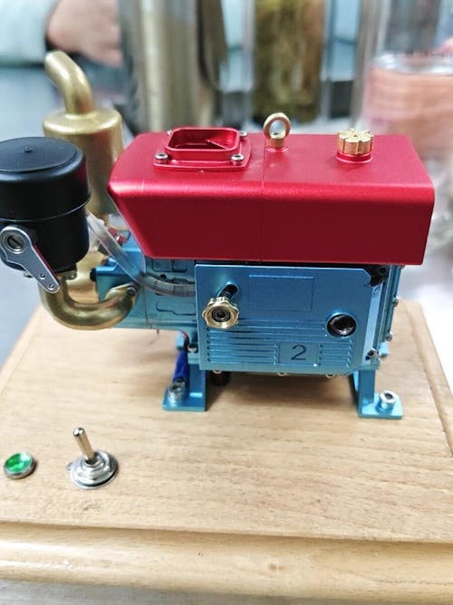 MUSA 1/8 2.6cc Mini Single-Cylinder 4-Stroke Gas Engine Model Upgrade - Up to 12000rpm