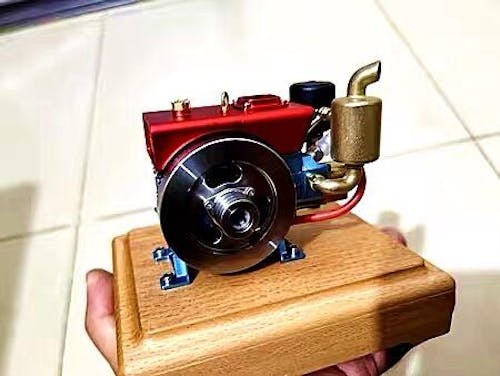 MUSA 1/8 2.6cc Mini Single-Cylinder 4-Stroke Gas Engine Model Upgrade - Up to 12000rpm