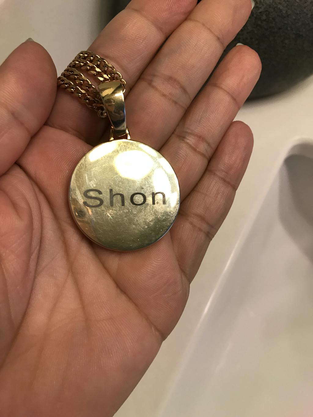 Custom Photo Medallion Necklace Choose Your Favorite Size Engraved Giftsly