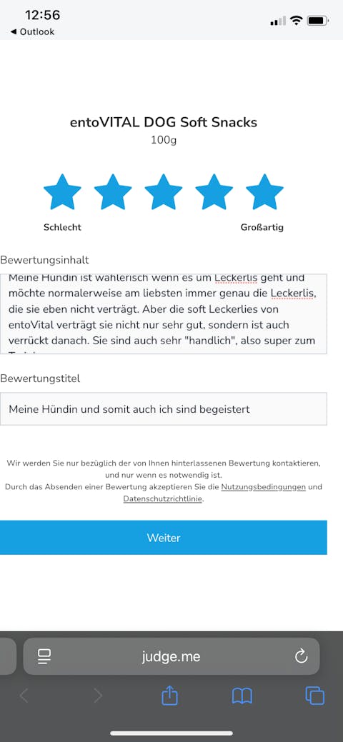 entoVITAL DOG Soft Snacks