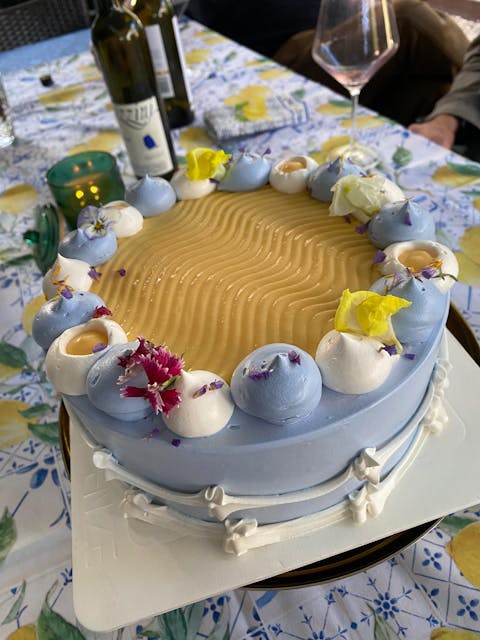 Blueberry Lemon Cream Cake