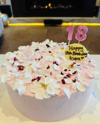 Rose & Lychee Cream Cake