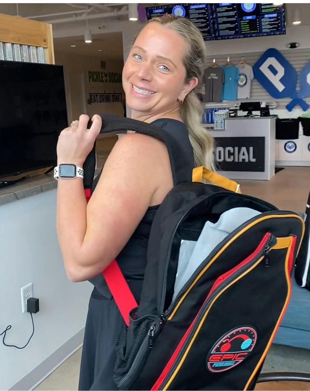 Pickleball Backpack BuiltIn Cooler