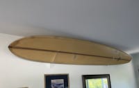Clear Acrylic Surfboard Wall Rack | Angled Down