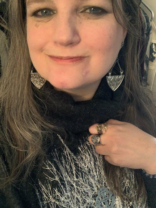 SHIELD medieval filigree earrings