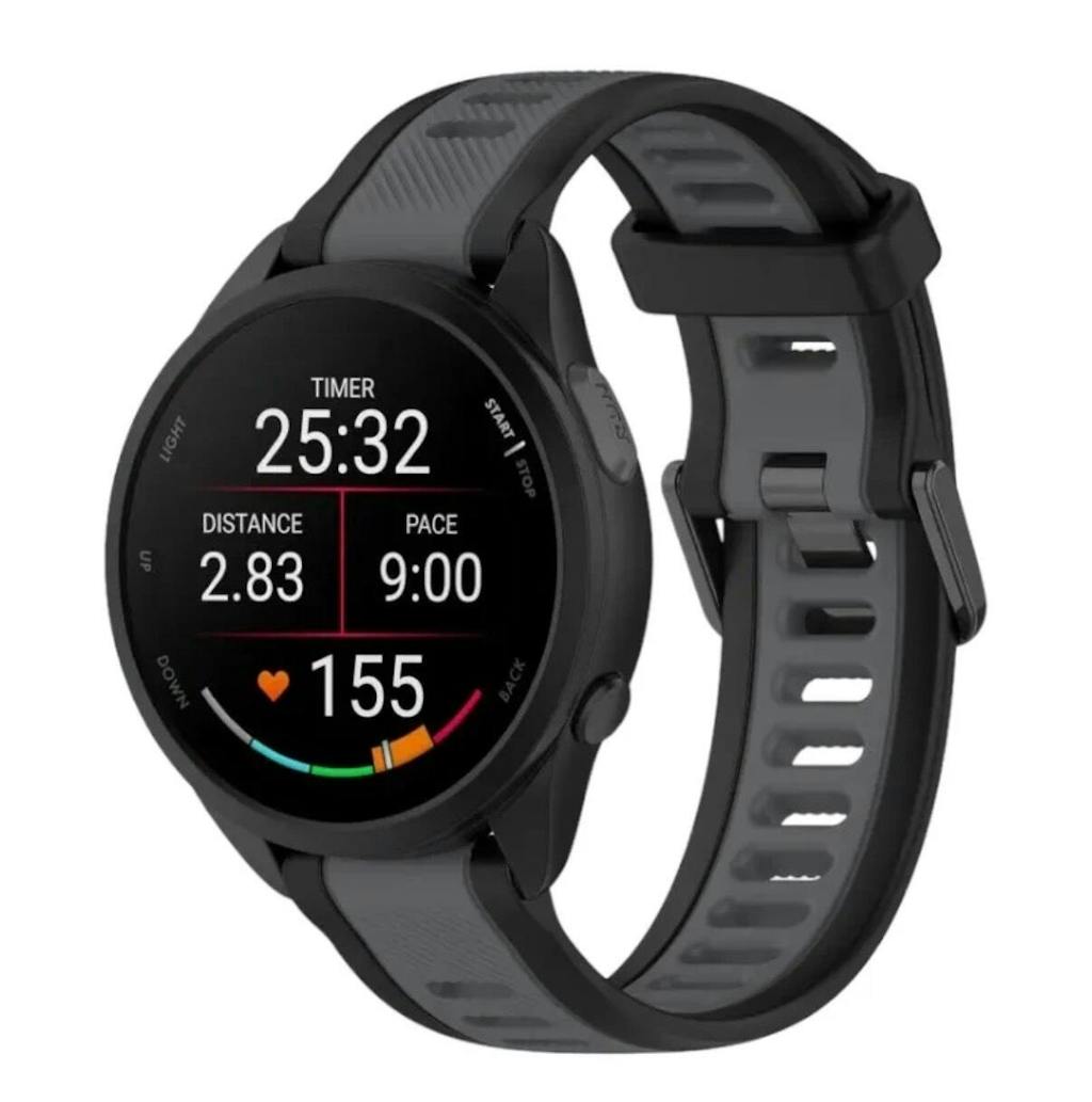 Replacement Dual Colour Silicone Watch Straps compatible with most watches