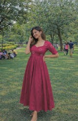 Kamal-kali anarkali kurta and pant set