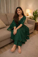 Sheesh-chandramallika anarkali (set of 3)