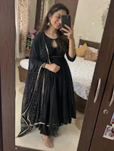 Kaajal mohini anarkali kurti (set of 3)