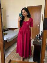 Kamal-kali anarkali kurta and pant set