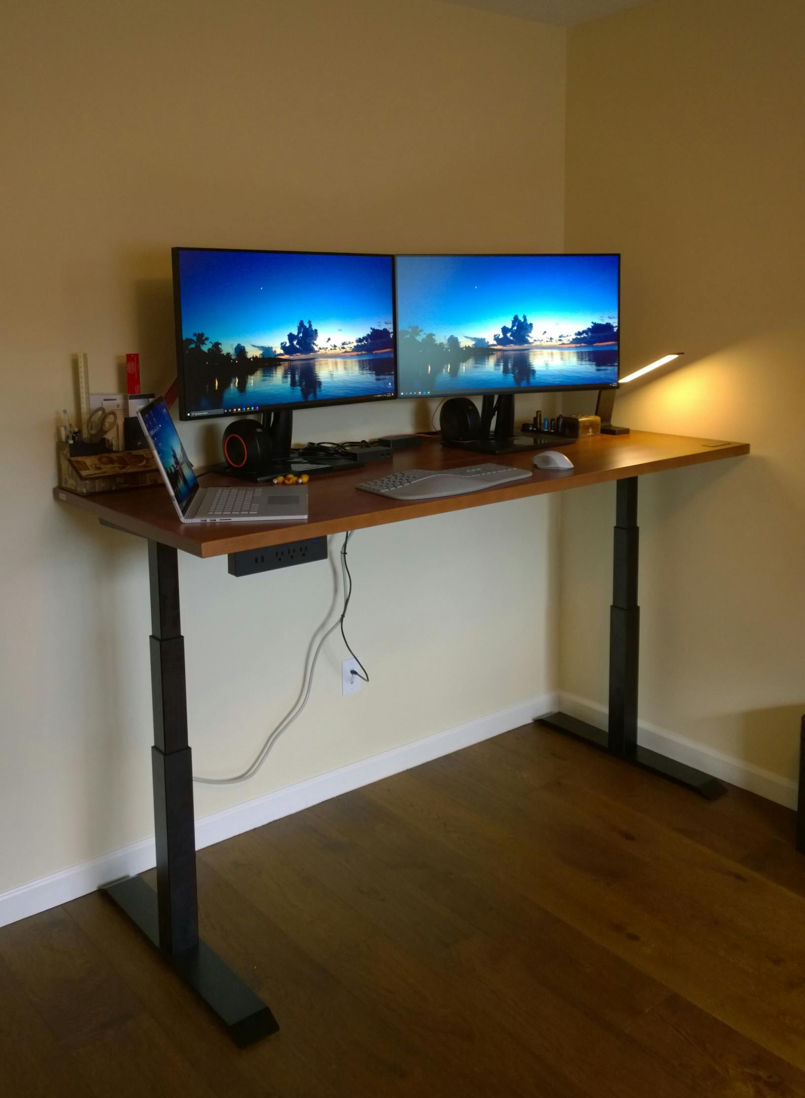 Solid Wood Standing Desk | The Sway Desk - ergonofis