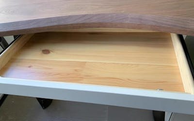 【PSE下架】コンパクト役員用デスク|ウォールナット おしゃれ