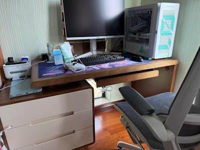 コンパクト役員用デスク｜ナチュラル おしゃれ チェアセット