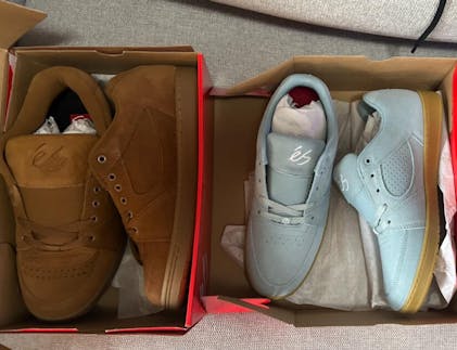 Accel Og brown/black/white - skate shoes | éS skateboarding