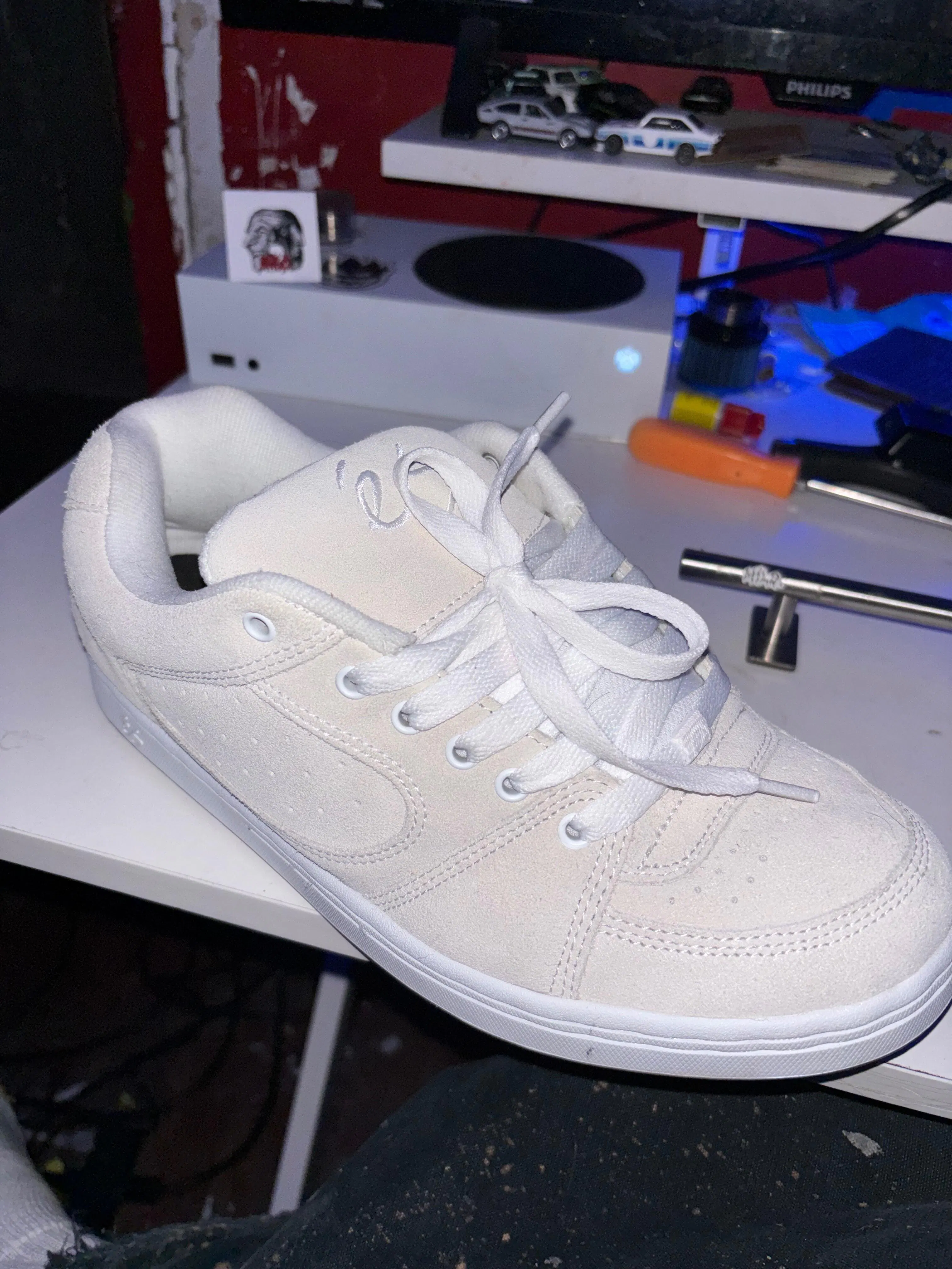 Accel Og white/gum - skate shoes | éS Skateboarding