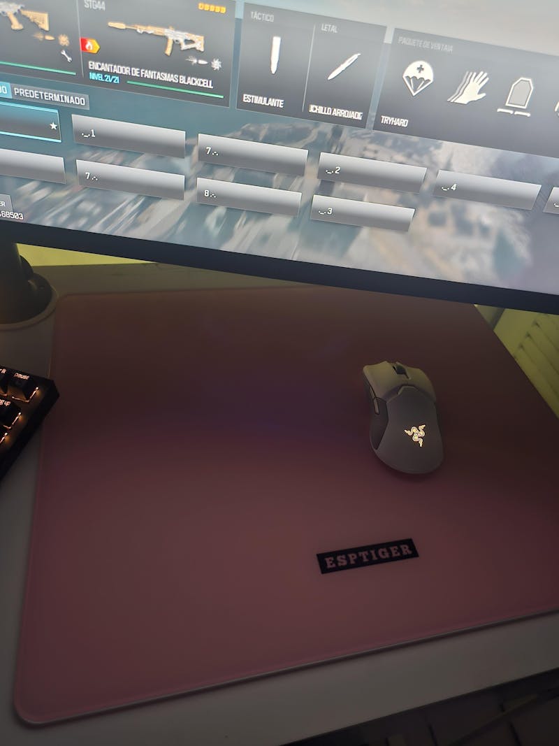 Lotus Pink Glass | Black Label | Large Mousepad