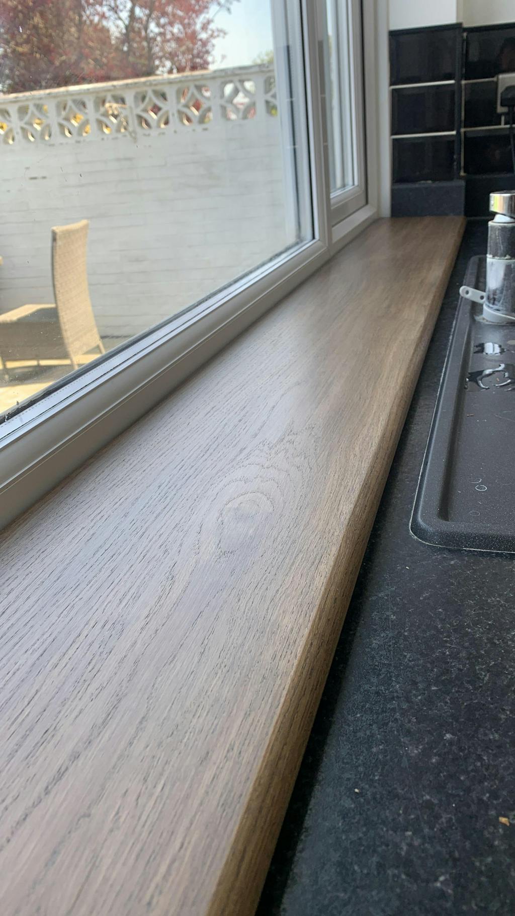 25mm Bullnose Window Sill Full Round Edged Oak Sills