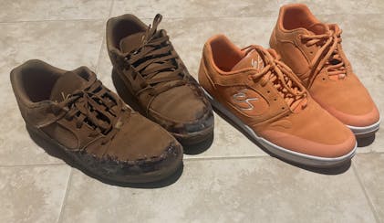 es スエード スニーカー ブラウン ピンク紐 トッズ TOD'S トッズ スニーカー ケイト ニットスニーカー