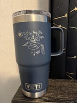 CBK Custom Laser Engraved 20oz YETI Rambler Travel Mug with Stronghold Lid  – Curated by Kayla