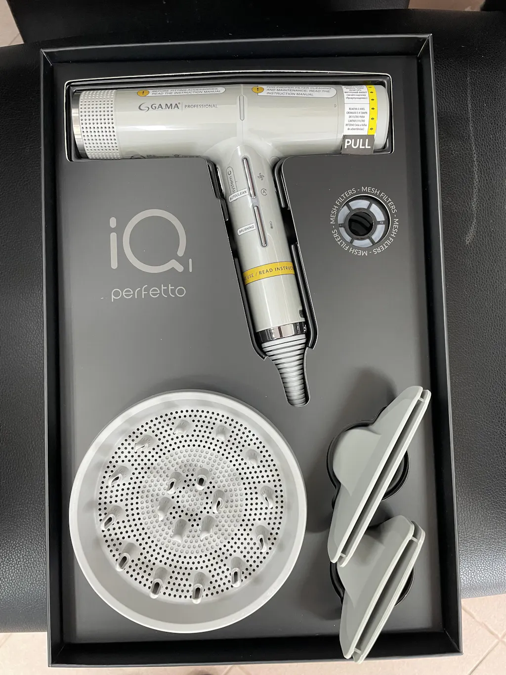 GA.MA iQ1 Perfetto Szürke Professzionális Hajszárító
