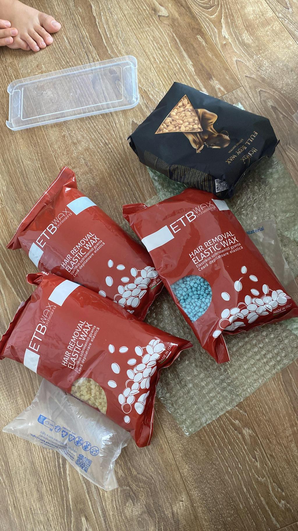 ETB Wax Ceară elastică perle 1kg Galben