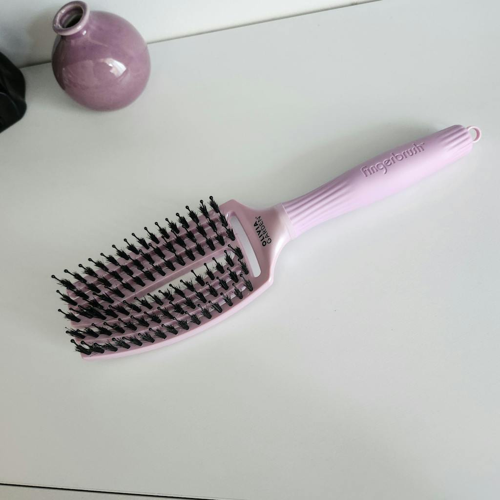 Perie De Păr Profesională Pentru Descâlcire Cu Peri De Mistreț Și Nailon Fingerbrush Iconic Boar&Nylon