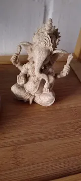 Handmade Sandstone Ganesha Buddha Elephant Statue